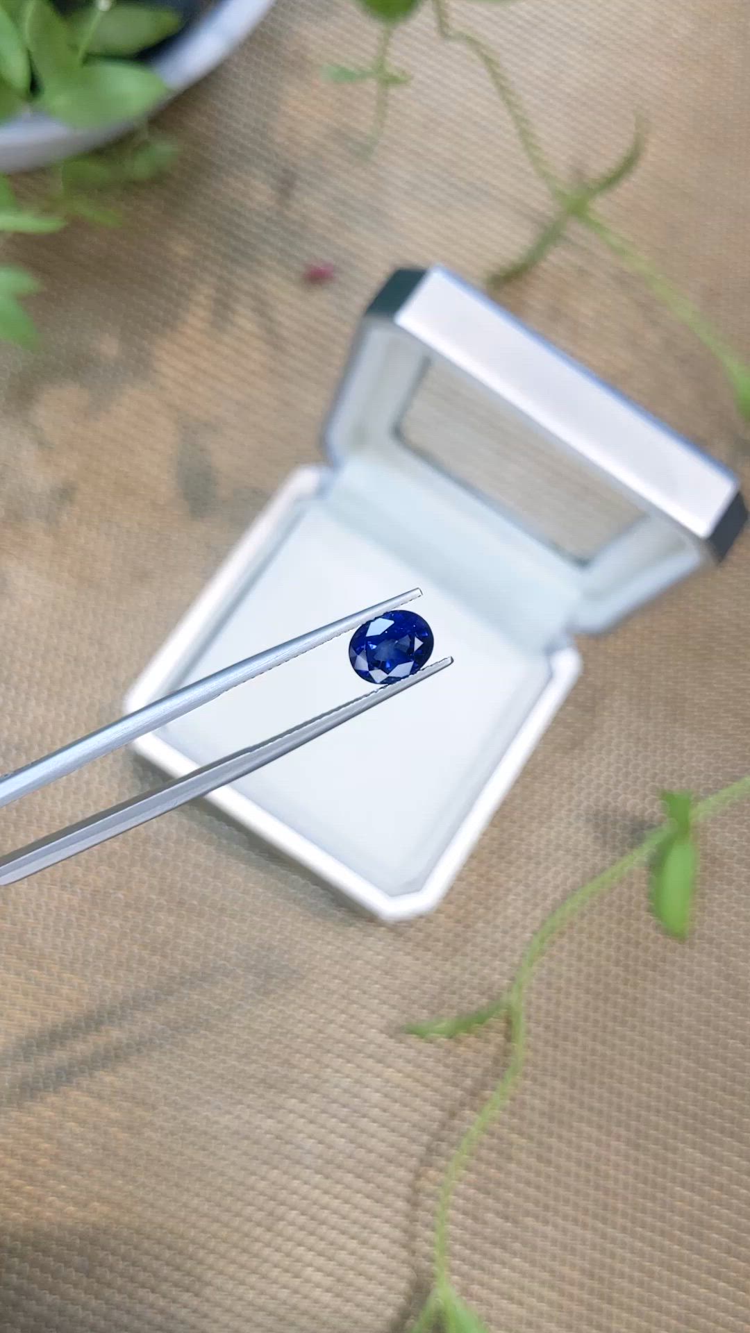 2.05 Ct. Blue Sapphire from Ceylon (Sri Lanka) Size Video