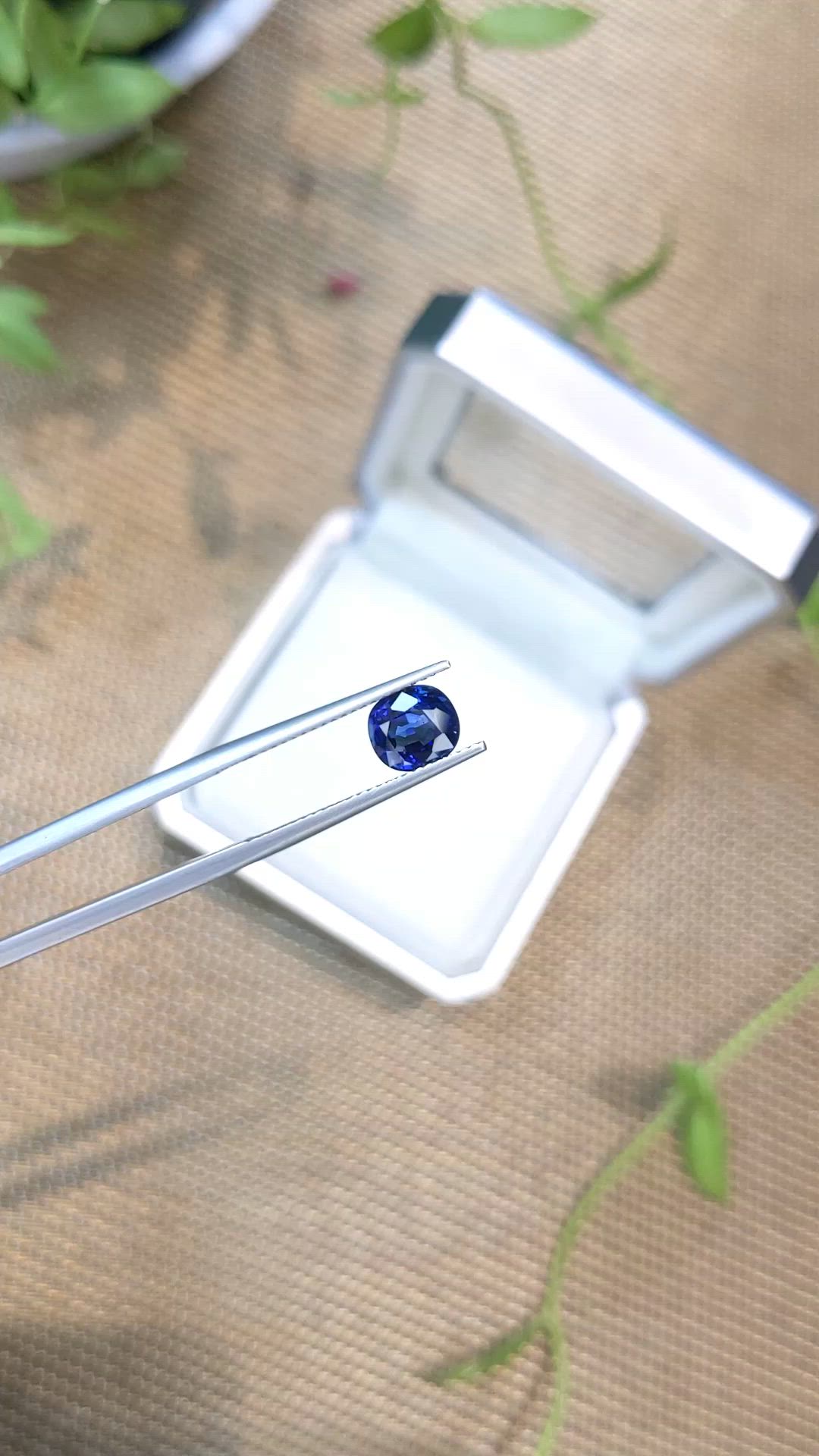 1.79 Ct. Blue Sapphire from Ceylon (Sri Lanka) Size Video