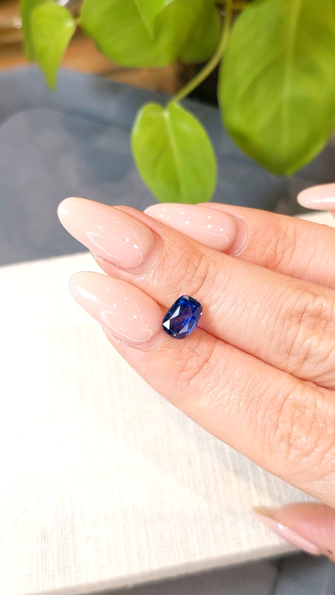 1.91 Ct. Blue Sapphire from Ceylon (Sri Lanka) Size Video