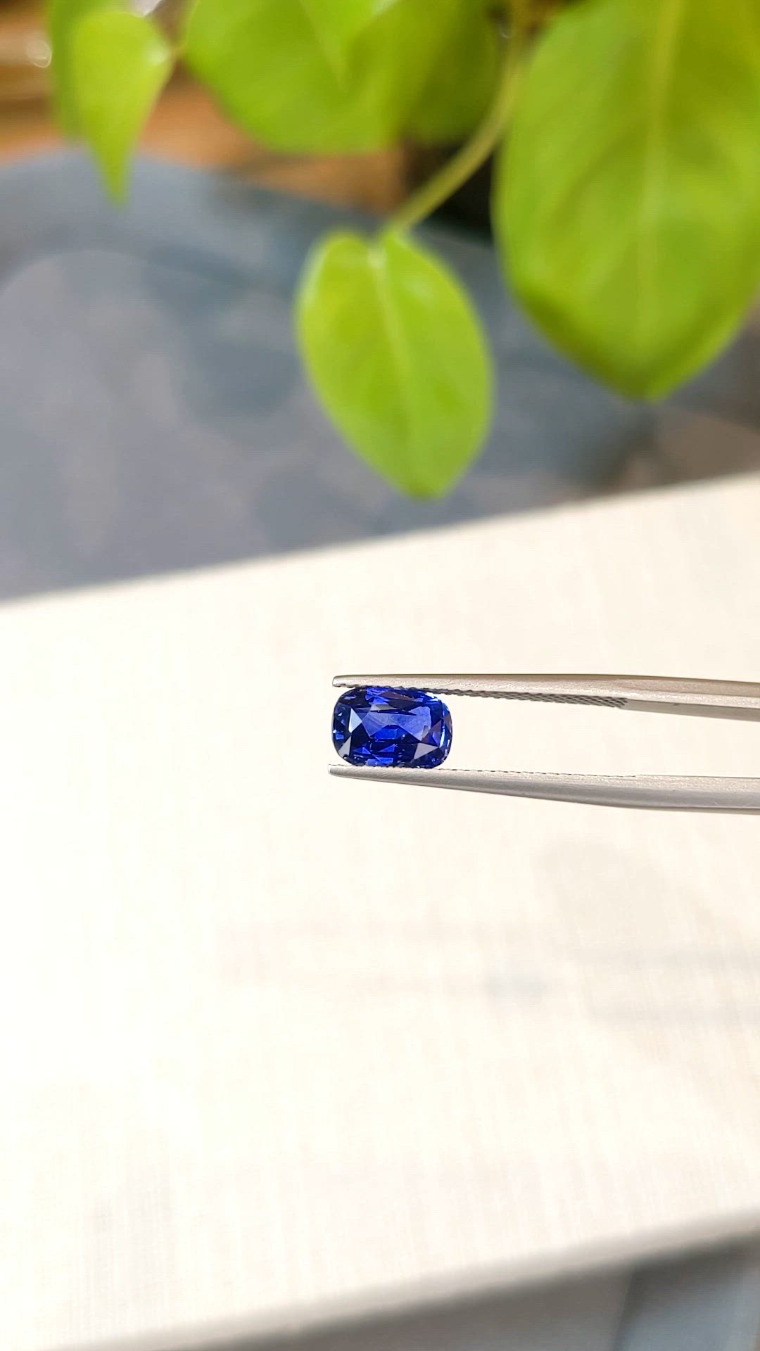 1.91 Ct. Blue Sapphire from Ceylon (Sri Lanka) Size Video