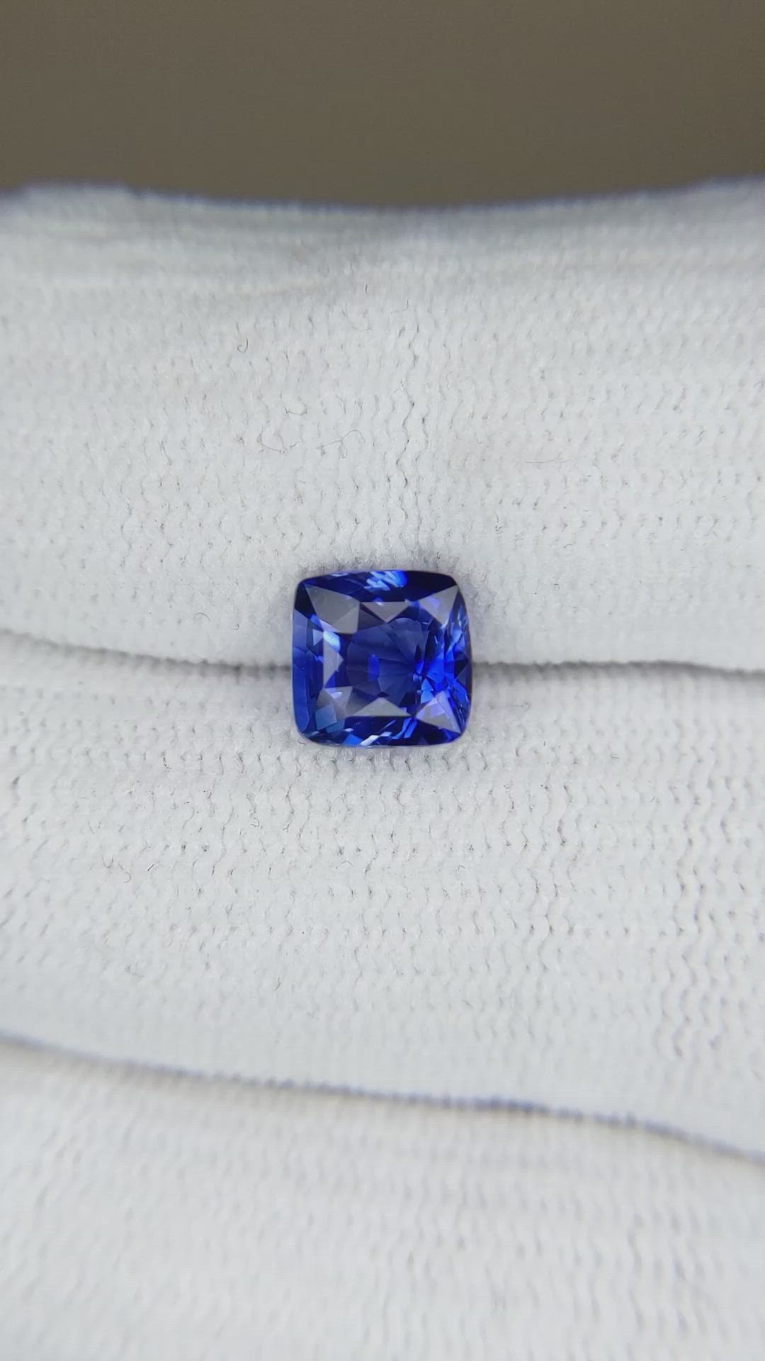 2.08 Ct. Blue Sapphire from Ceylon (Sri Lanka) Size Video