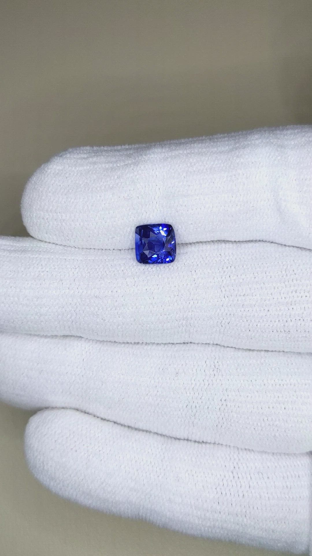 2.08 Ct. Blue Sapphire from Ceylon (Sri Lanka) Size Video