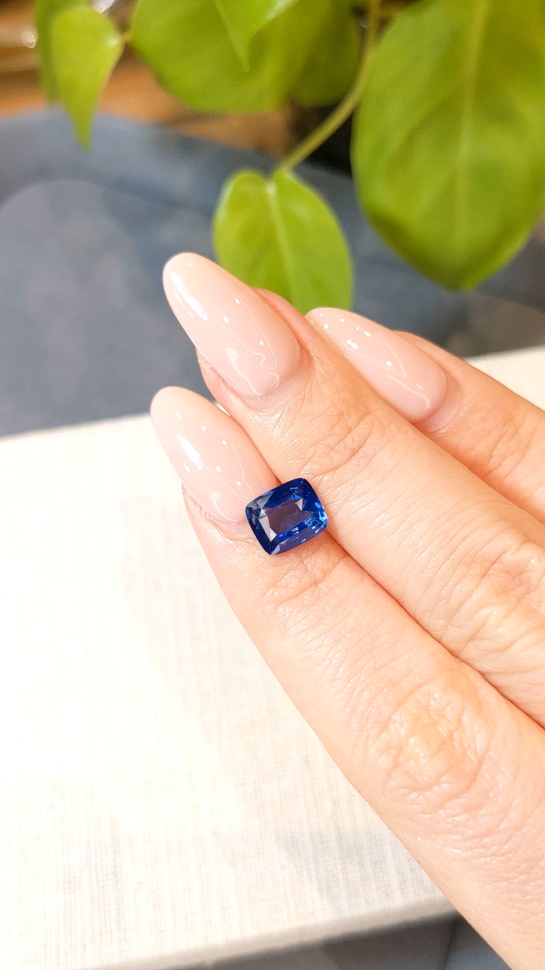 2.47 Ct. Blue Sapphire from Ceylon (Sri Lanka) Size Video