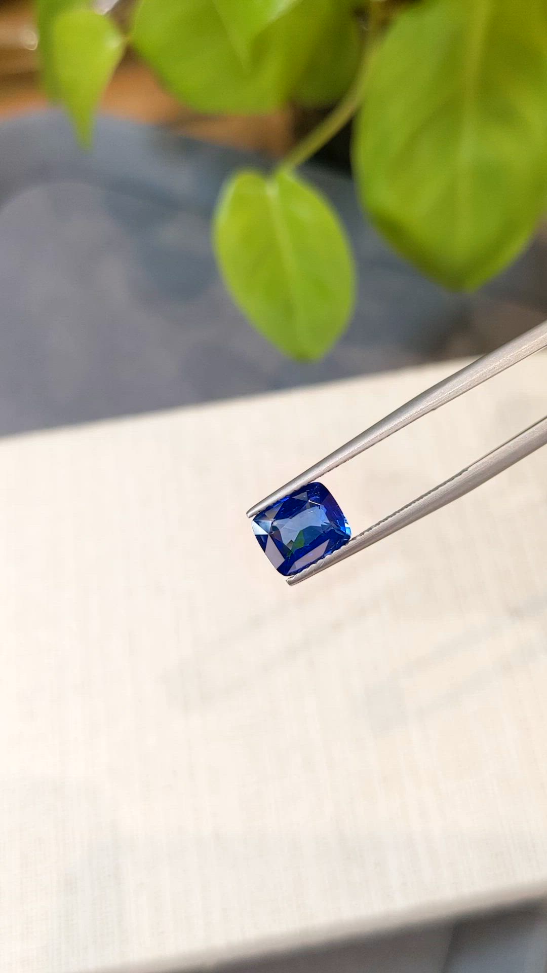 2.47 Ct. Blue Sapphire from Ceylon (Sri Lanka) Size Video
