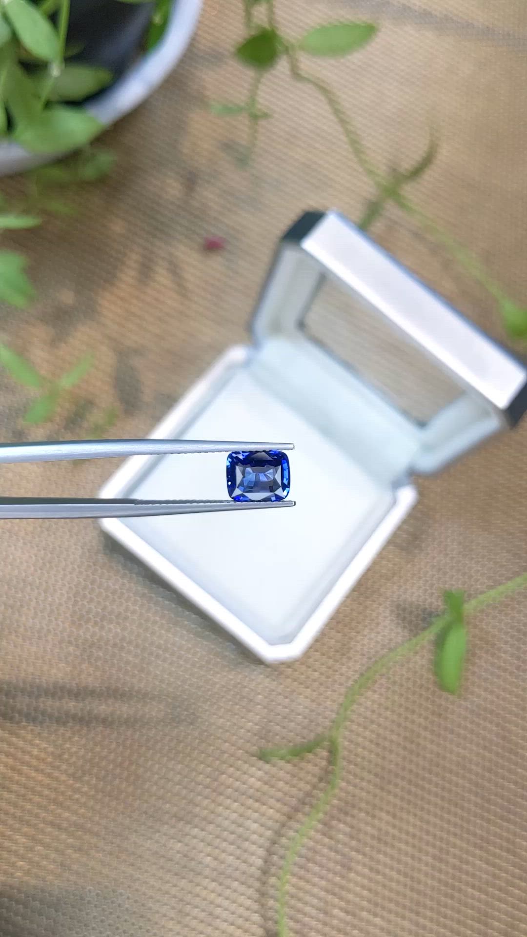 2.06 Ct. Blue Sapphire from Ceylon (Sri Lanka) Size Video