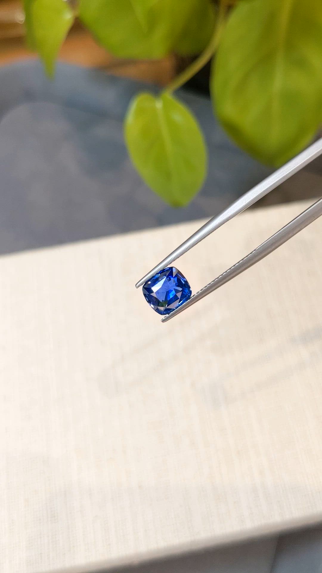 2.40 Ct. Blue Sapphire from Ceylon (Sri Lanka) Size Video