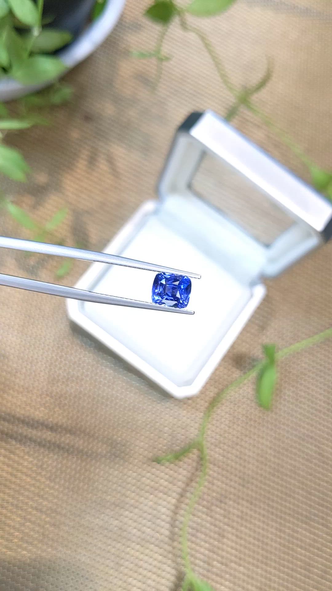 2.31 Ct. Blue Sapphire from Ceylon (Sri Lanka) Size Video