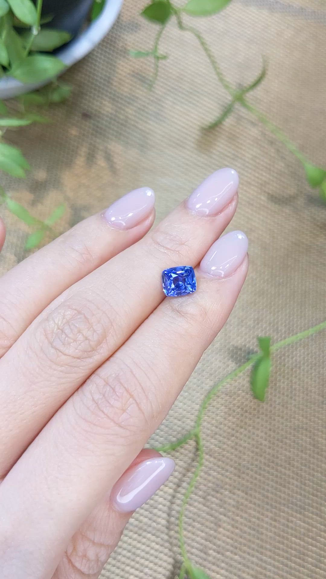 2.31 Ct. Blue Sapphire from Ceylon (Sri Lanka) Size Video