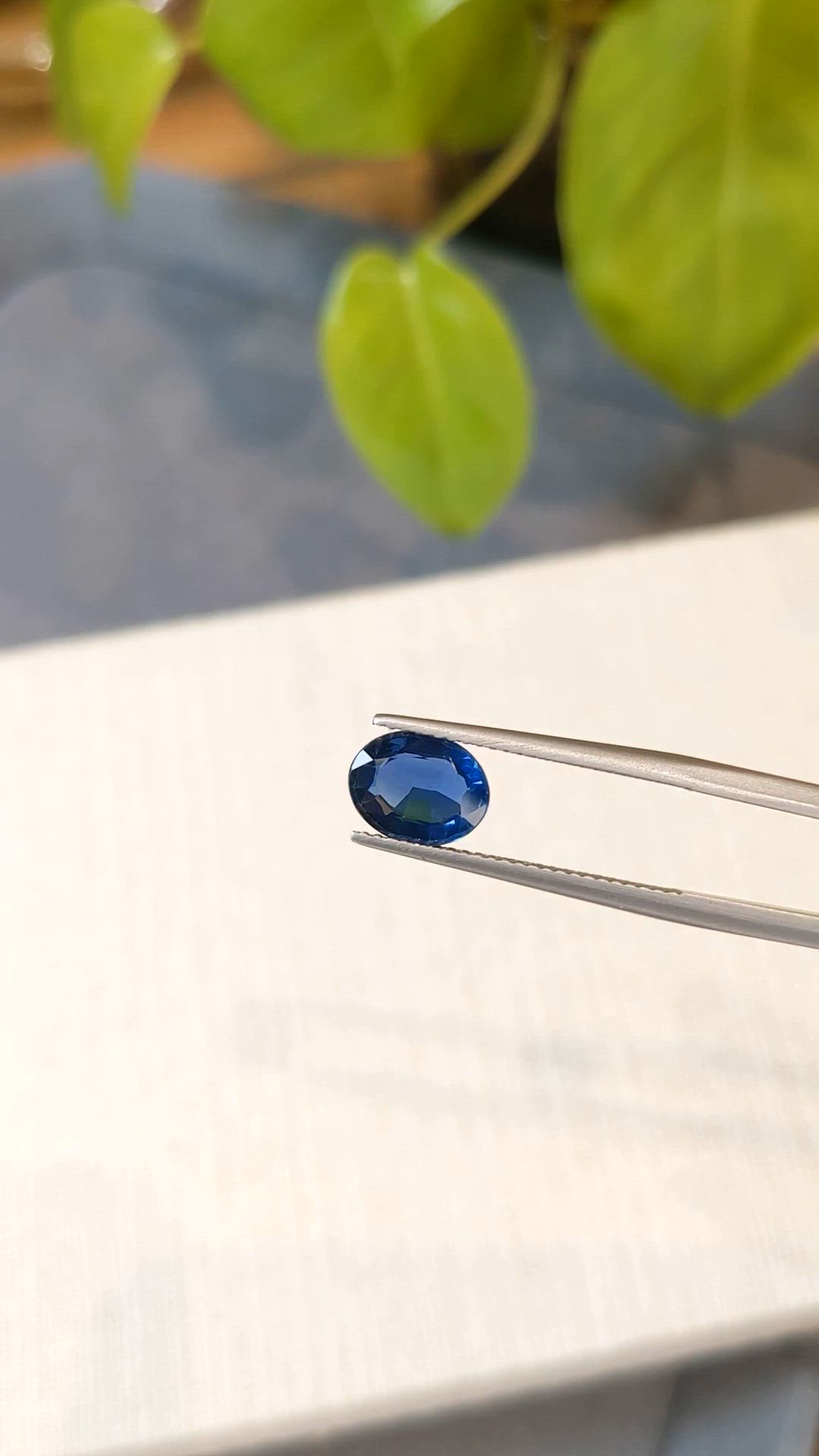 2.00 Ct. Blue Sapphire from Ceylon (Sri Lanka) Size Video