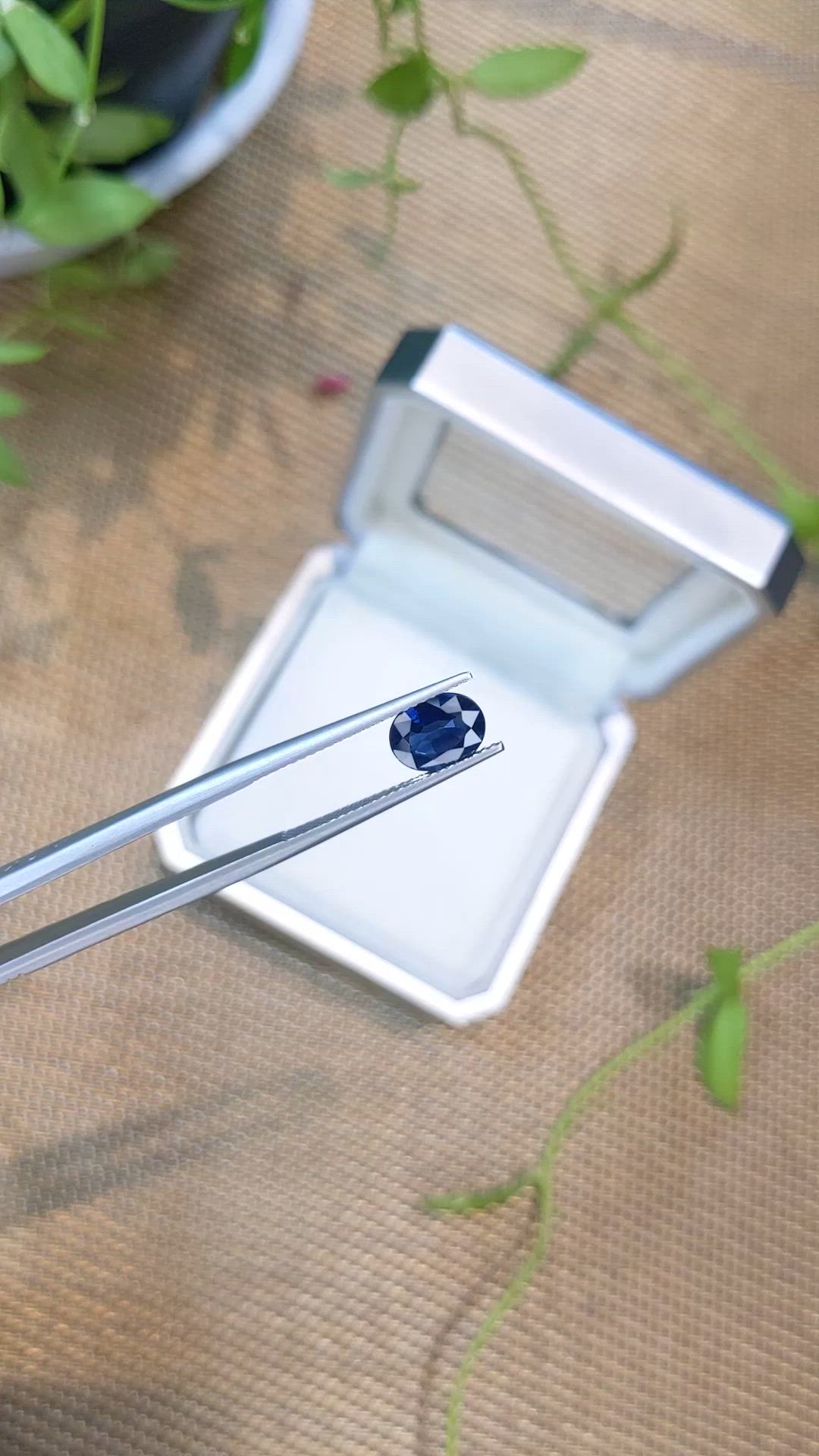 1.49 Ct. Blue Sapphire from Ceylon (Sri Lanka) Size Video
