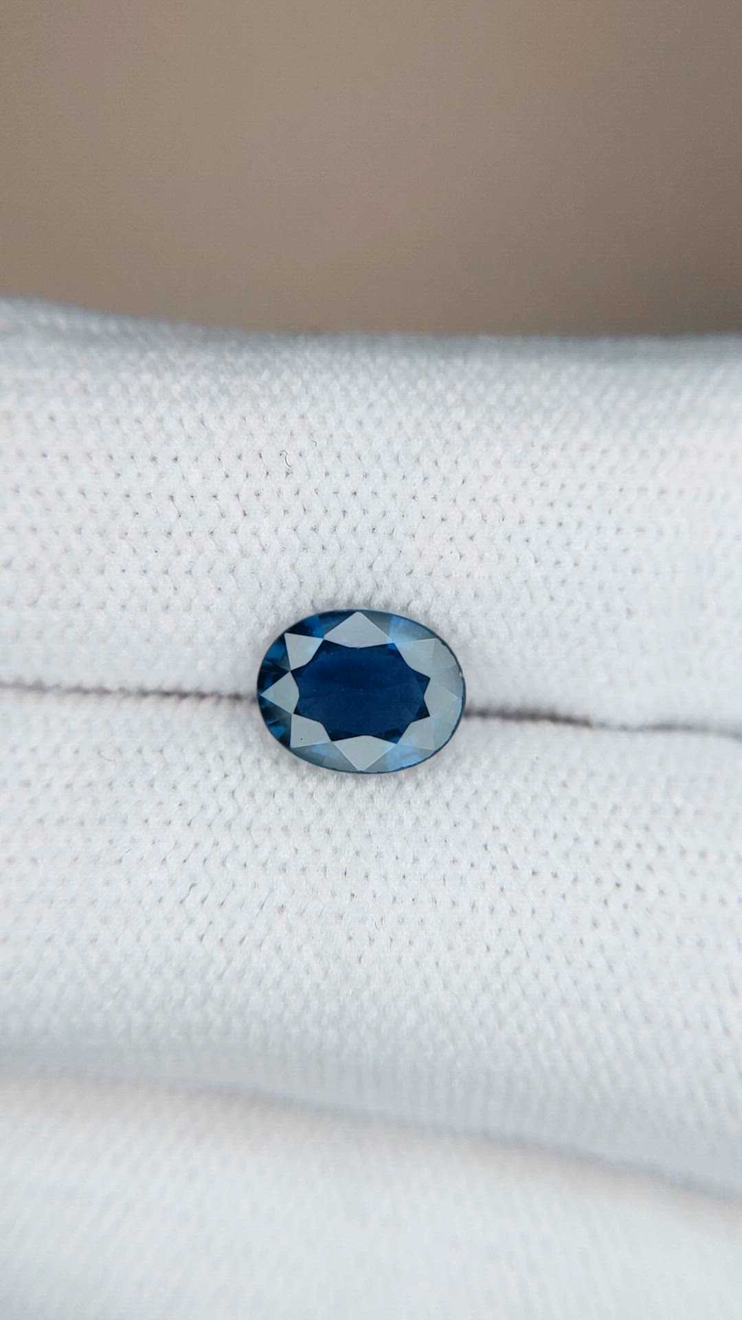 1.49 Ct. Blue Sapphire from Ceylon (Sri Lanka) Size Video