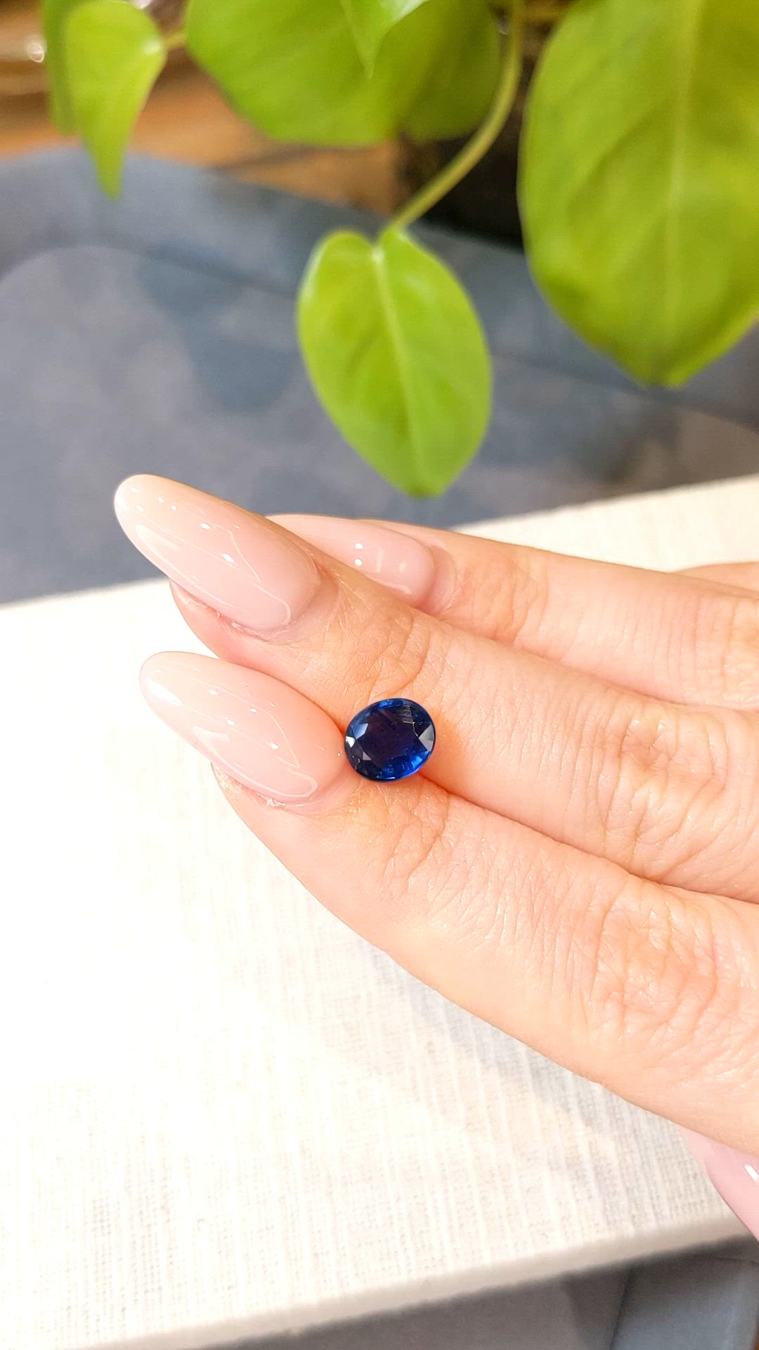 1.76 Ct. Blue Sapphire from Ceylon (Sri Lanka) Size Video