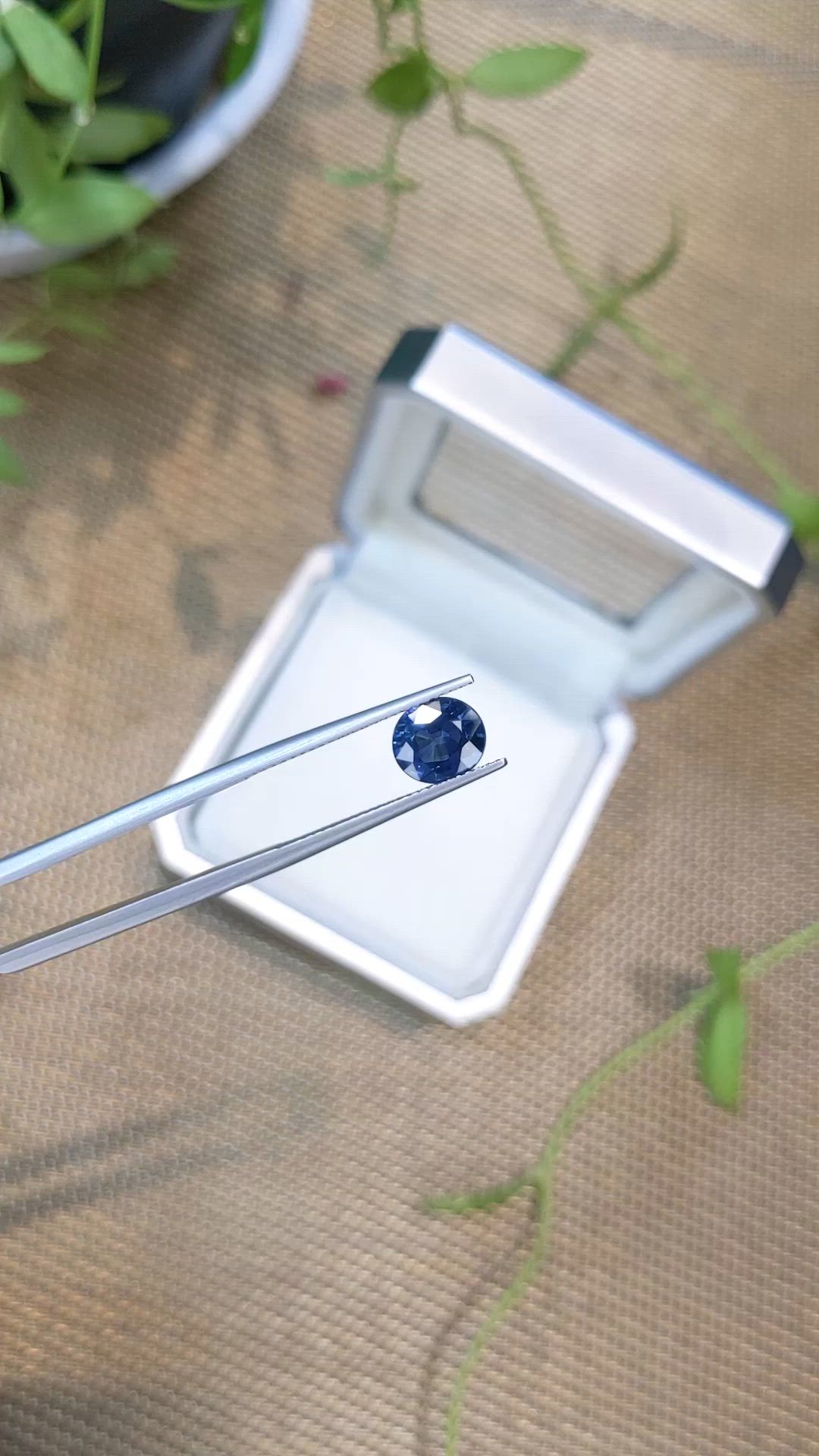 1.66 Ct. Blue Sapphire from Ceylon (Sri Lanka) Size Video