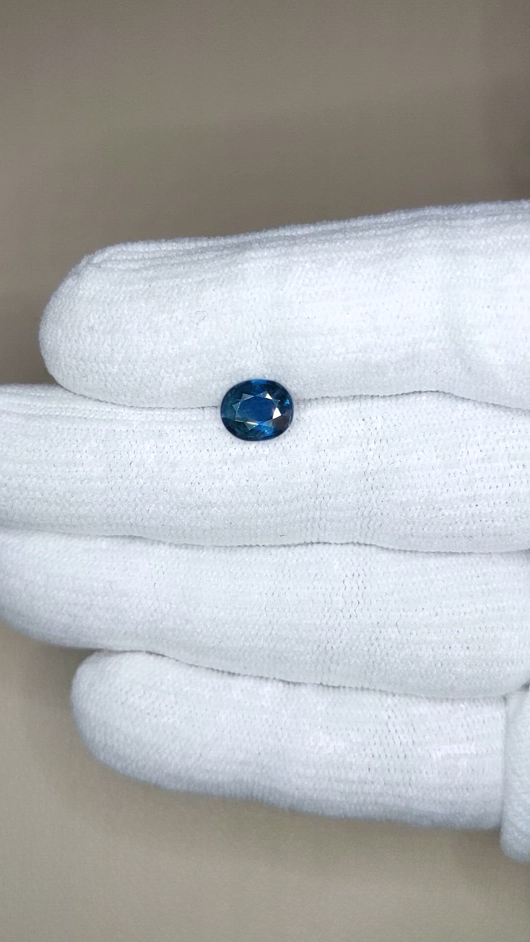 1.56 Ct. Blue Sapphire from Ceylon (Sri Lanka) Size Video