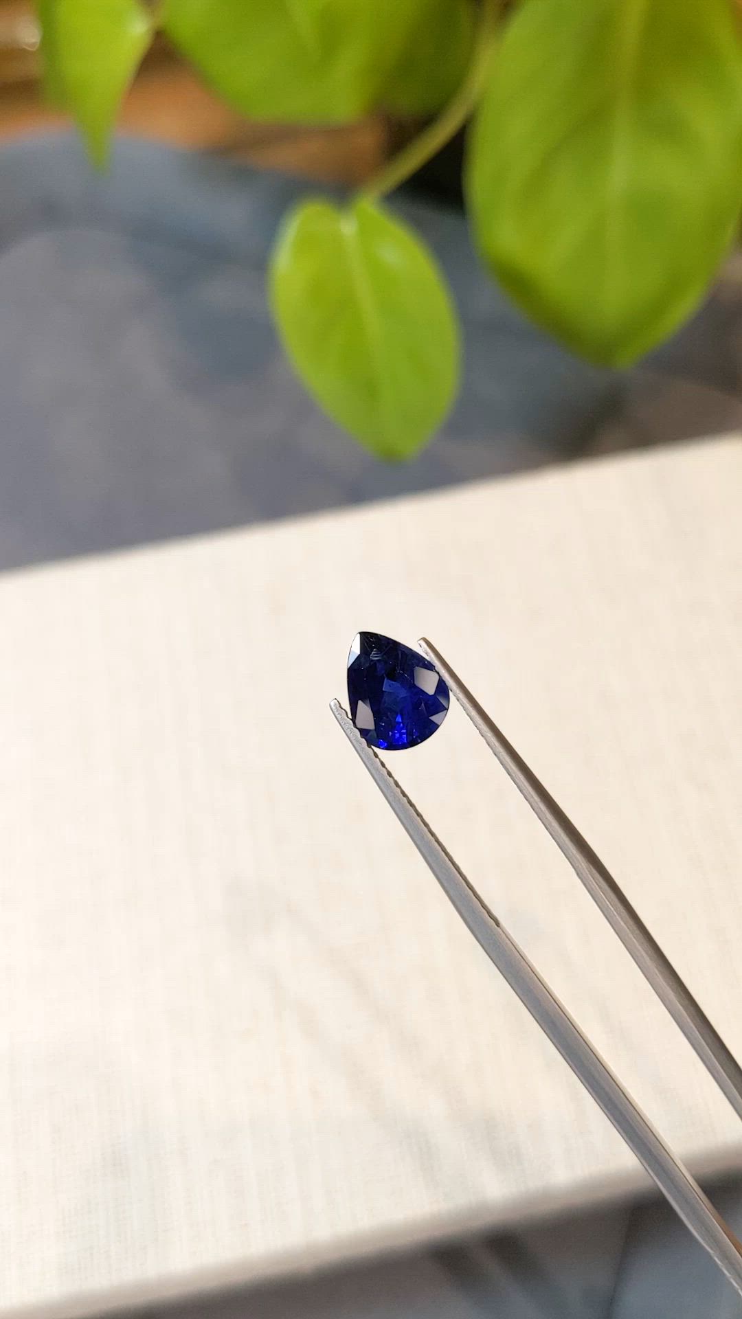 2.26 Ct. Blue Sapphire from Ceylon (Sri Lanka) Size Video