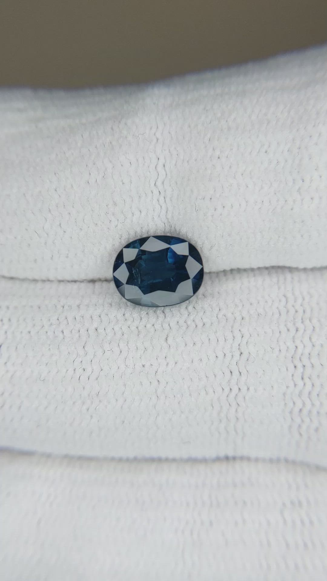 1.97 Ct. Blue Sapphire from Ceylon (Sri Lanka) Size Video