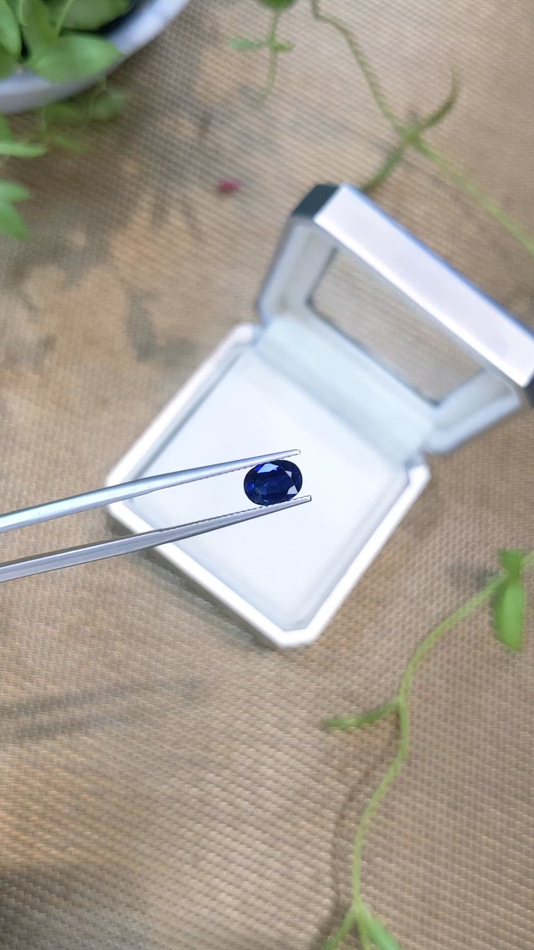 1.48 Ct. Blue Sapphire from Ceylon (Sri Lanka) Size Video