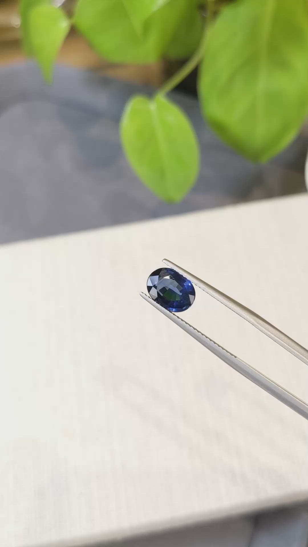 2.00 Ct. Blue Sapphire from Ceylon (Sri Lanka) Size Video