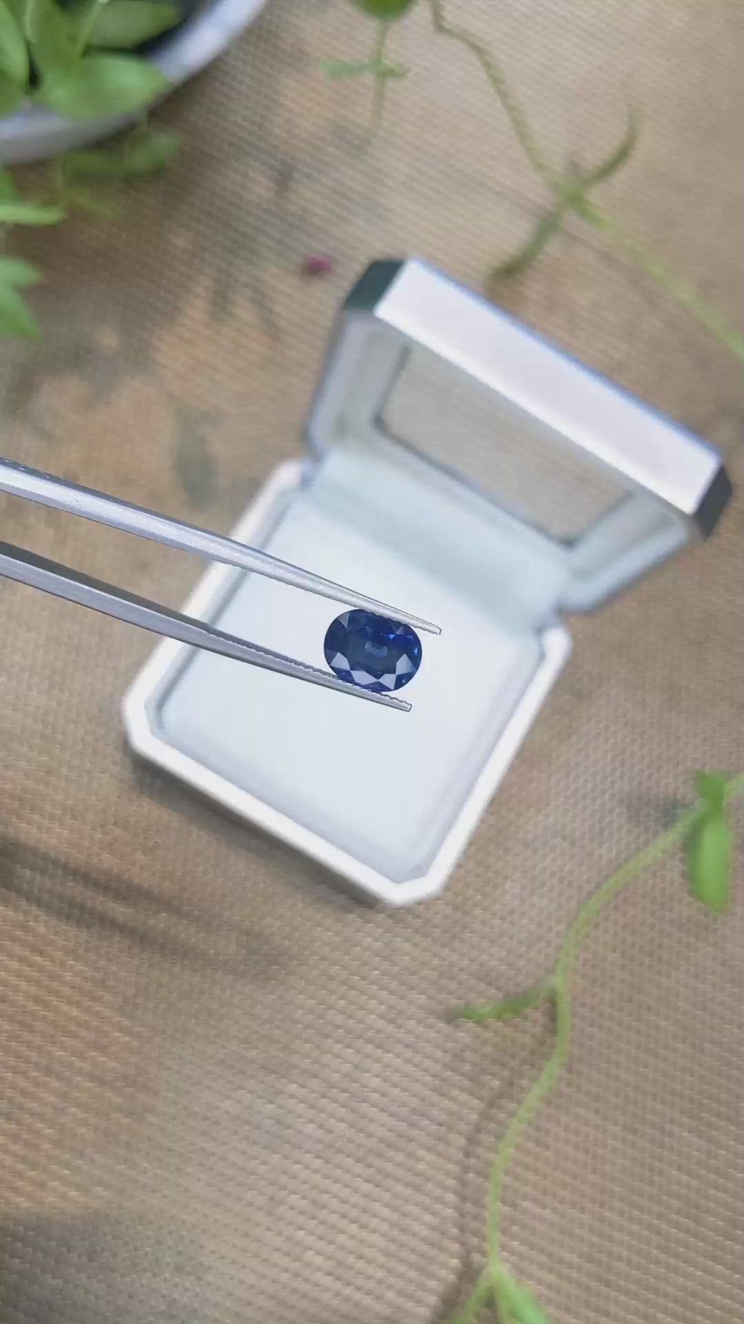 2.67 Ct. Blue Sapphire from Ceylon (Sri Lanka) Size Video