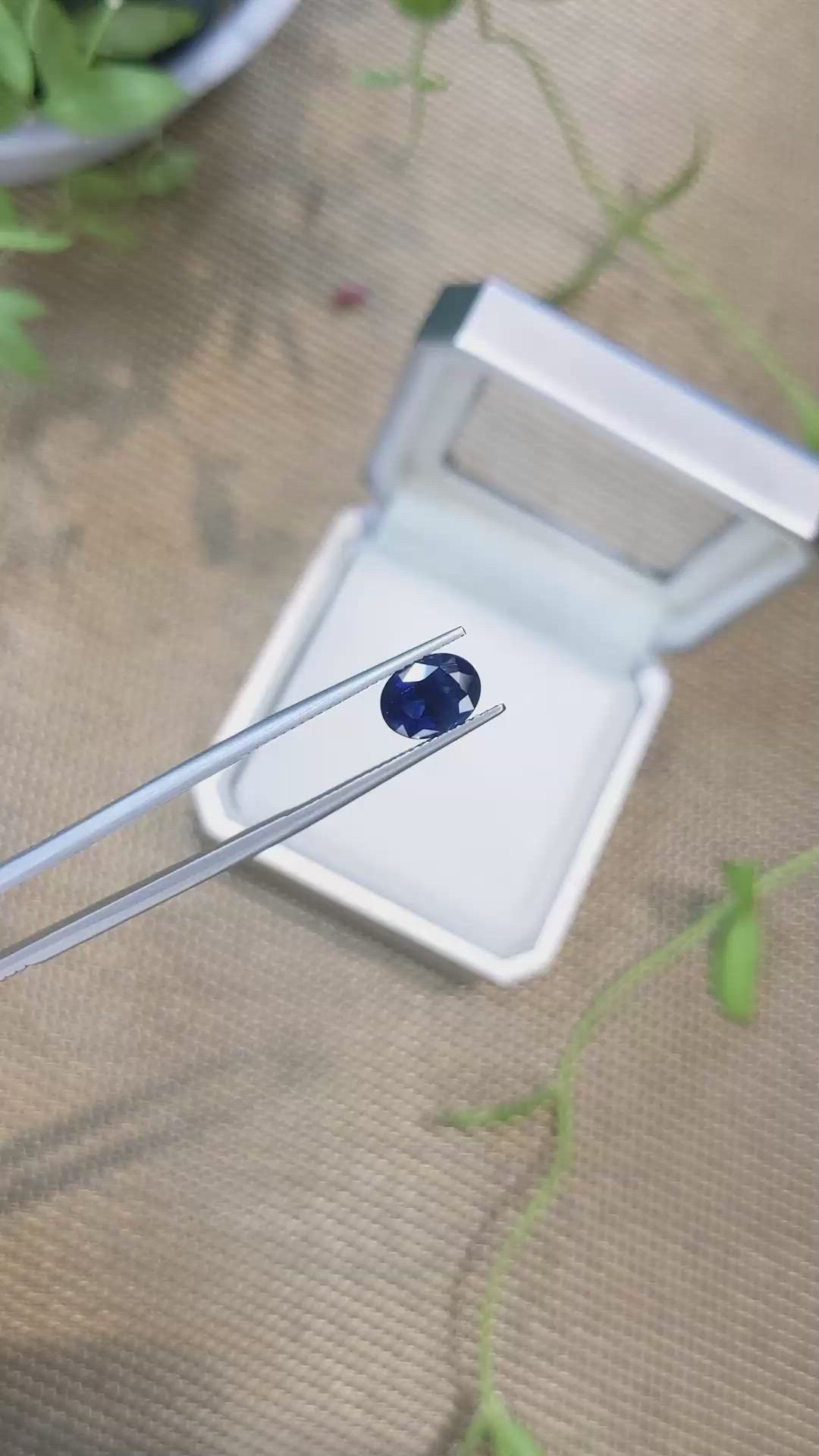 2.32 Ct. Blue Sapphire from Ceylon (Sri Lanka) Size Video