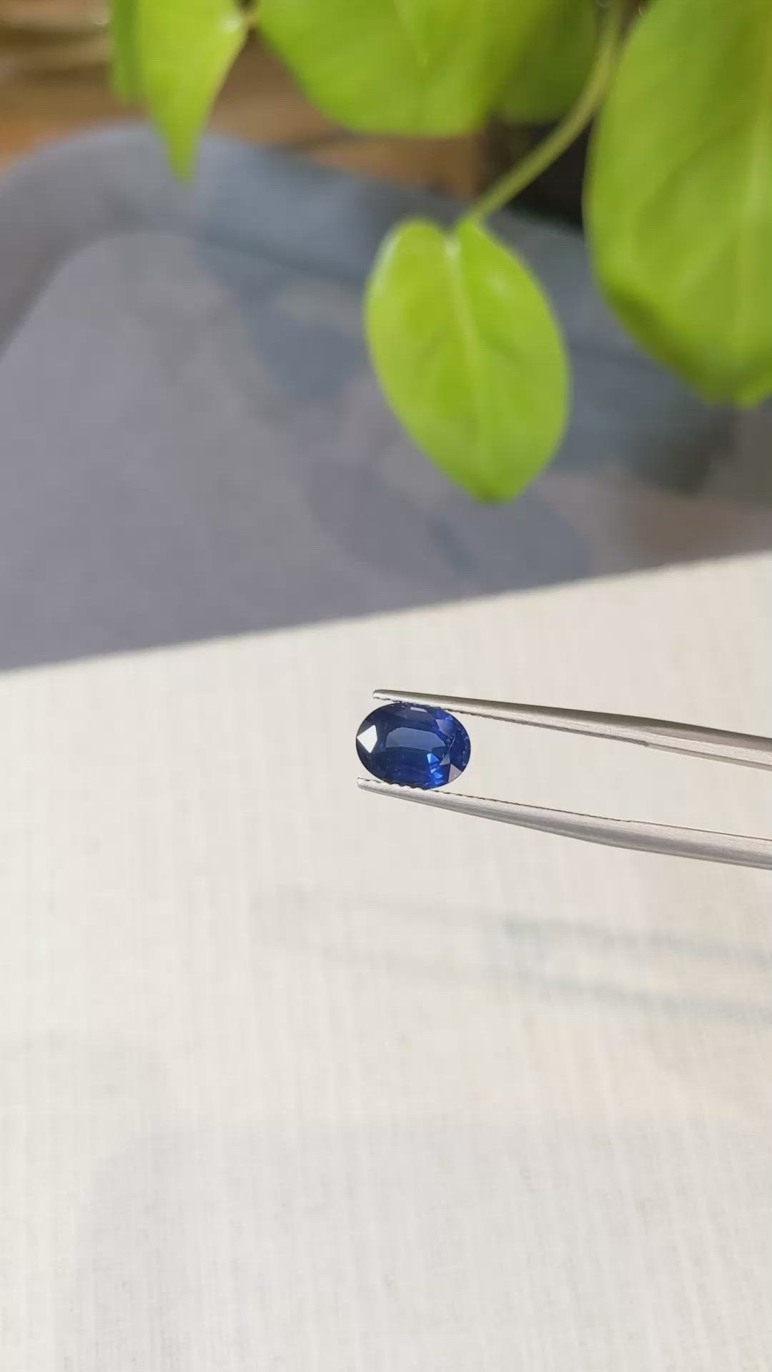2.01 Ct. Blue Sapphire from Ceylon (Sri Lanka) Size Video