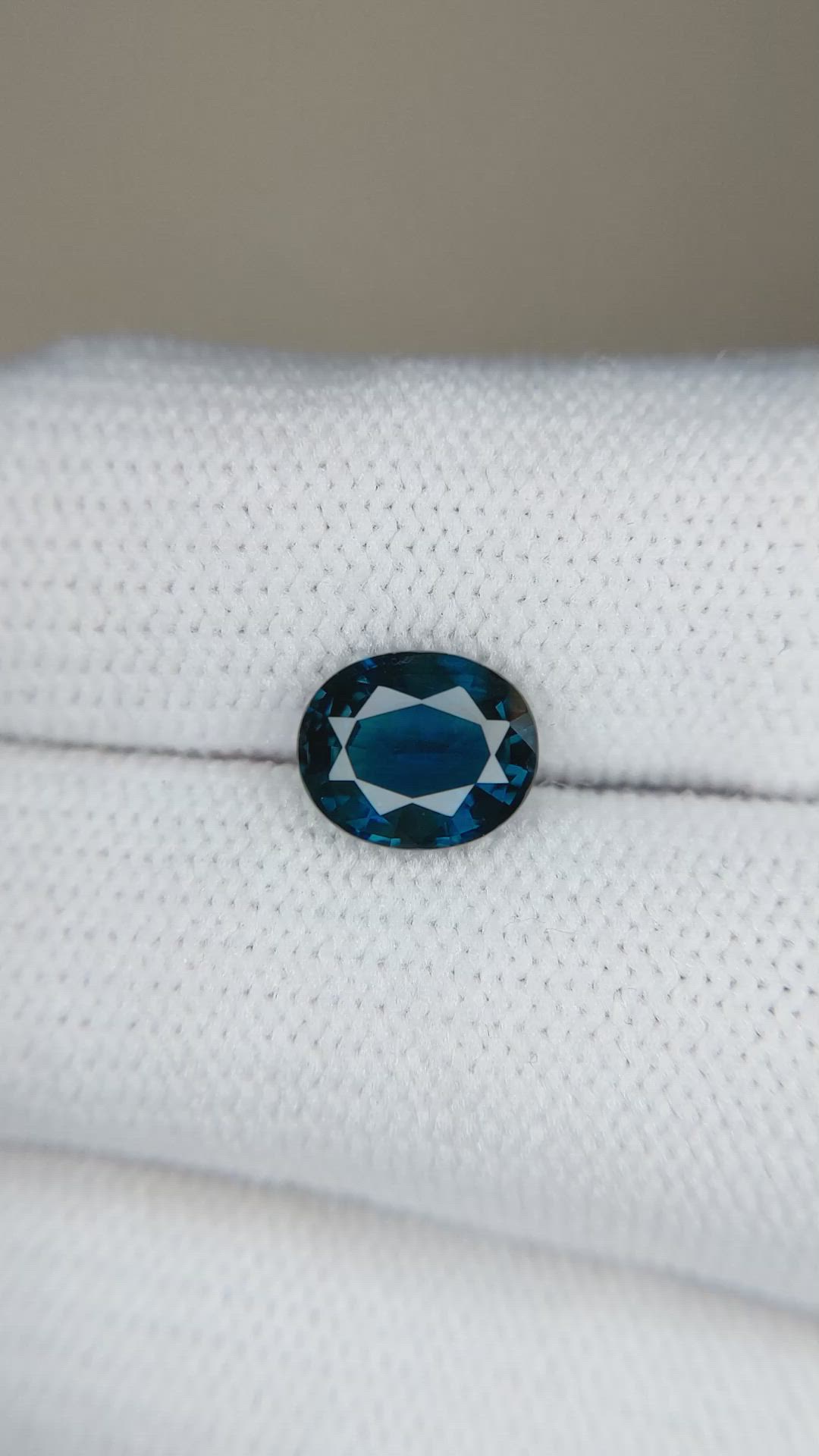 2.06 Ct. Blue Sapphire from Ceylon (Sri Lanka) Size Video