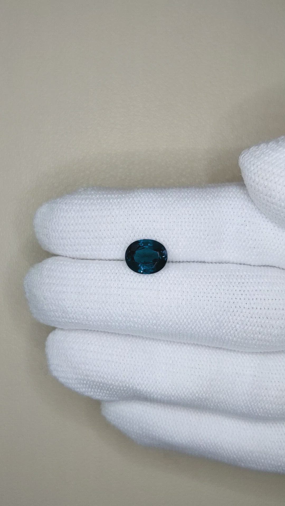 2.06 Ct. Blue Sapphire from Ceylon (Sri Lanka) Size Video