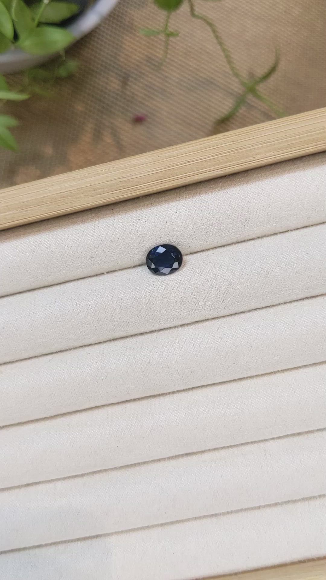 2.06 Ct. Blue Sapphire from Ceylon (Sri Lanka) Size Video