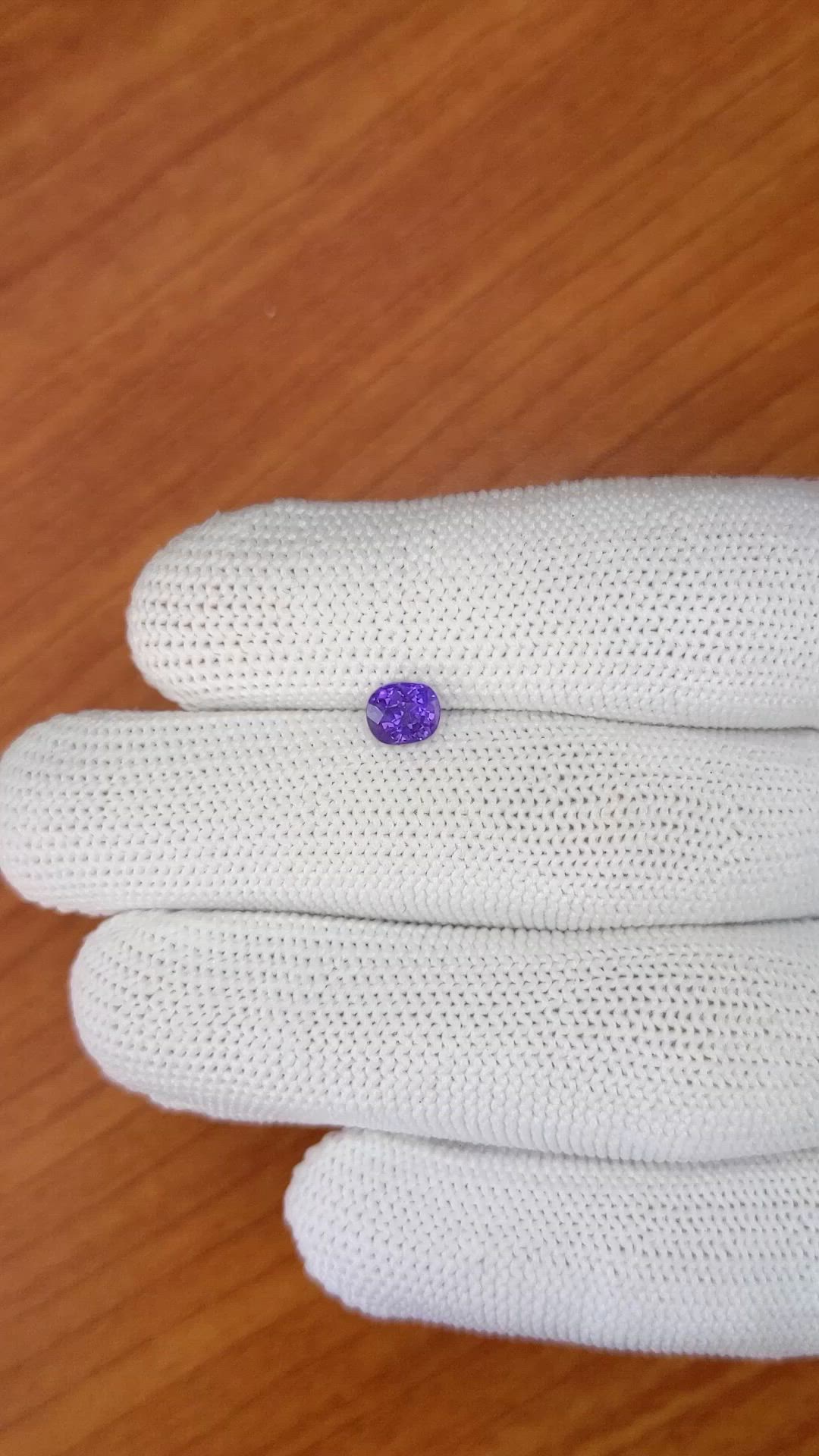1.05 Ct. Purple Sapphire from Ceylon (Sri Lanka) Size Video