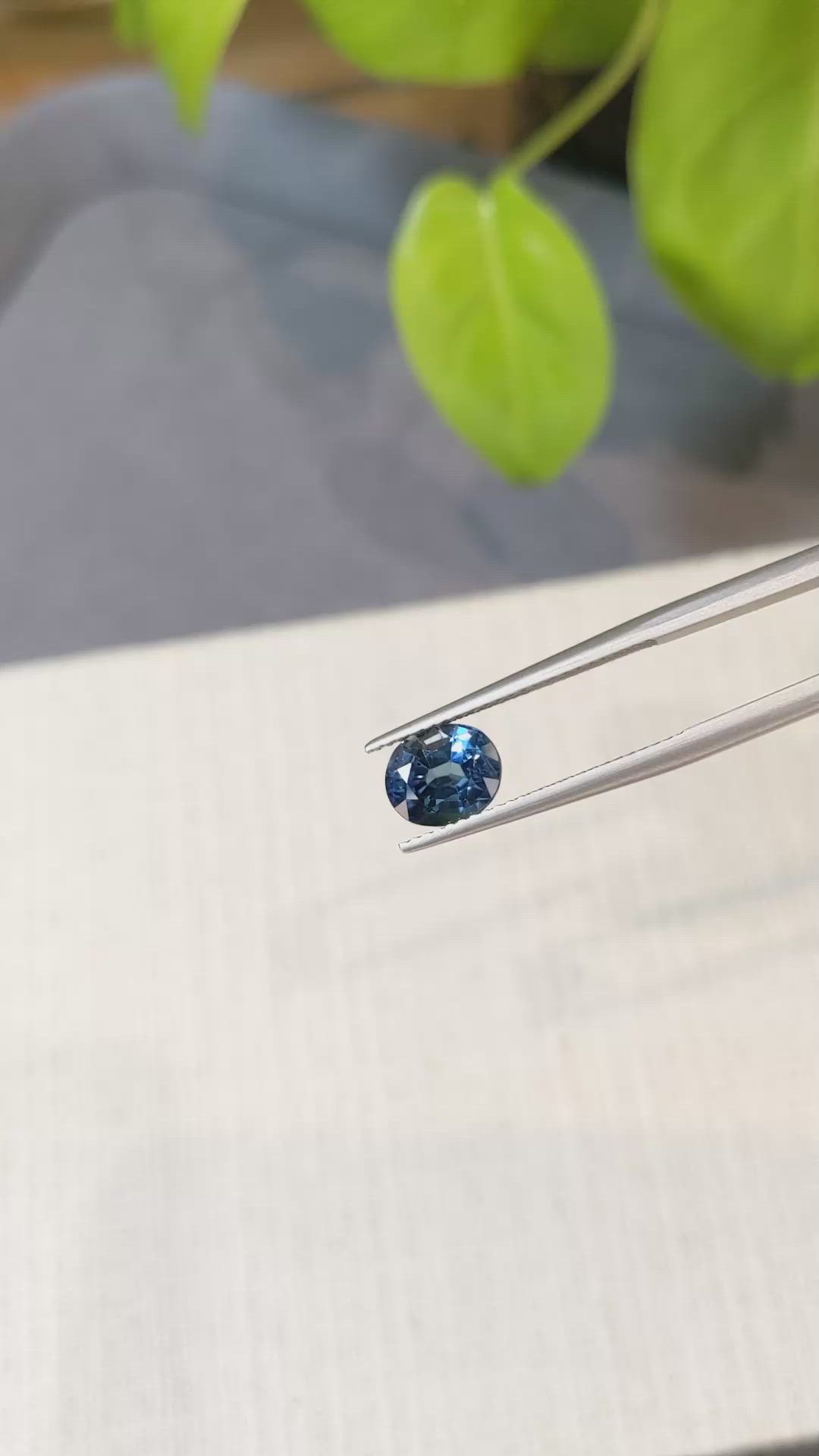 2.34 Ct. Blue Sapphire from Ceylon (Sri Lanka) Size Video