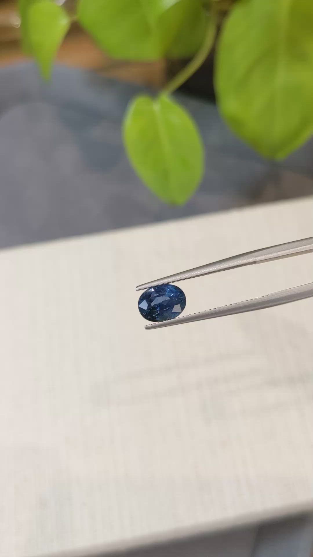 2.25 Ct. Blue Sapphire from Ceylon (Sri Lanka) Size Video