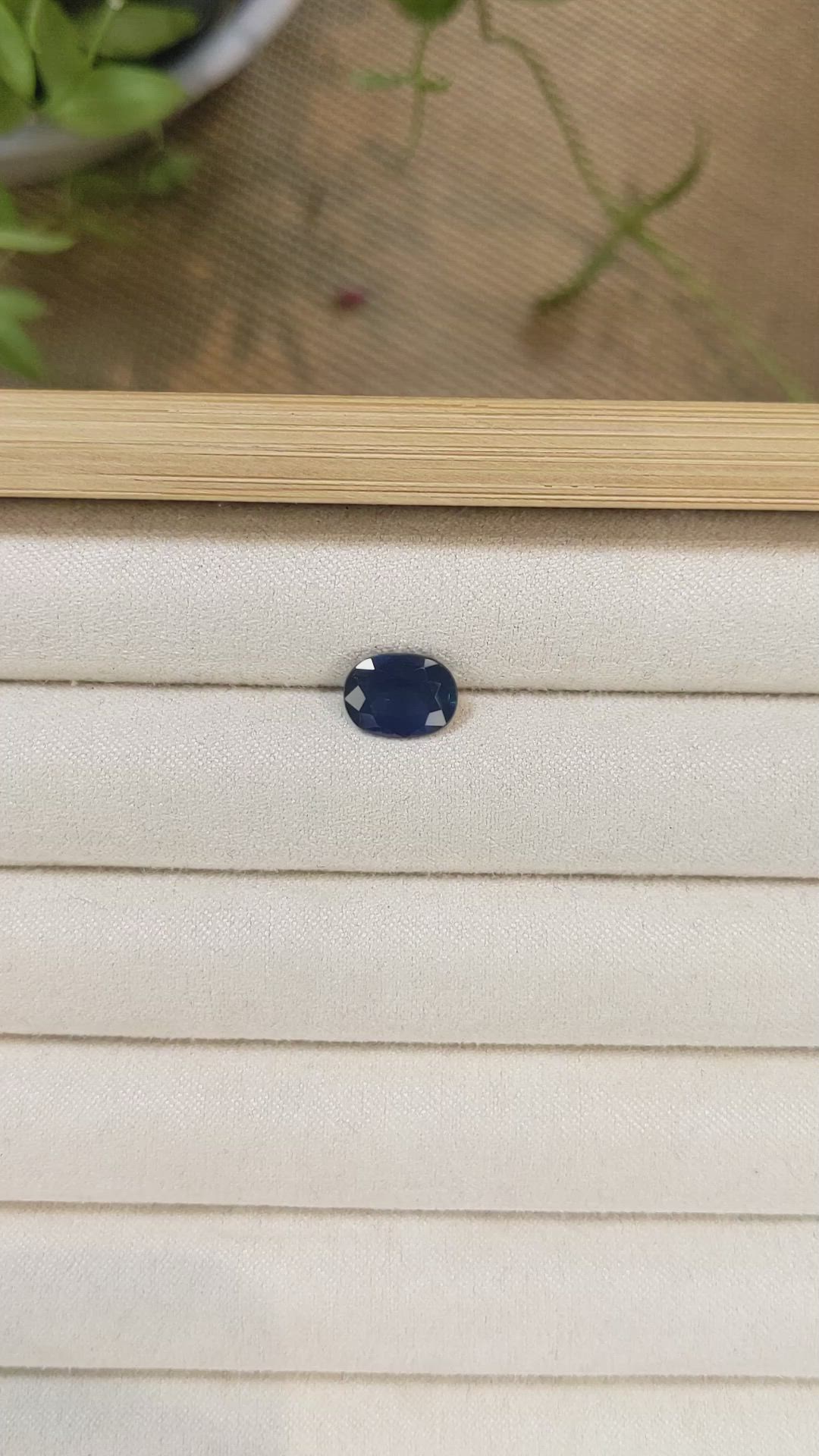 2.26 Ct. Blue Sapphire from Ceylon (Sri Lanka) Size Video