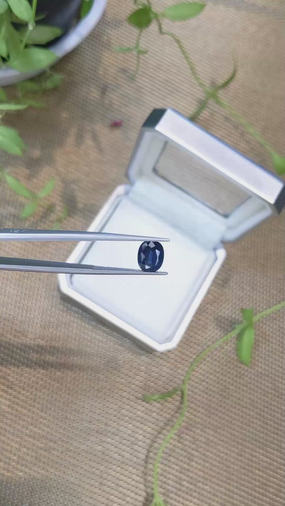 2.17 Ct. Blue Sapphire from Ceylon (Sri Lanka) Size Video