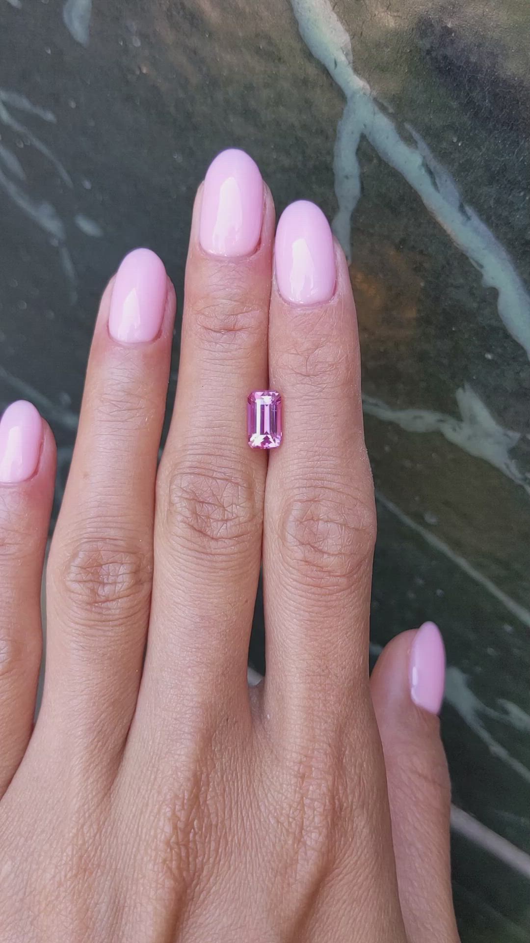 2.16 Ct. Purplish Pink Sapphire from Ceylon (Sri Lanka) Size Video