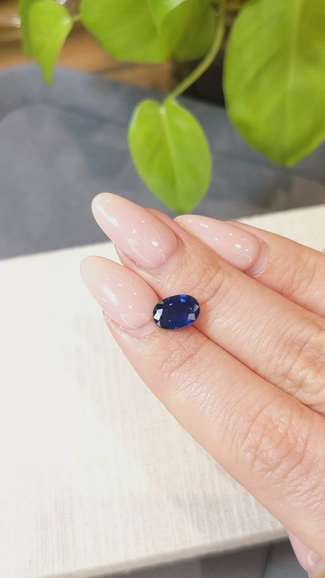 1.87 Ct. Blue Sapphire from Ceylon (Sri Lanka) Size Video