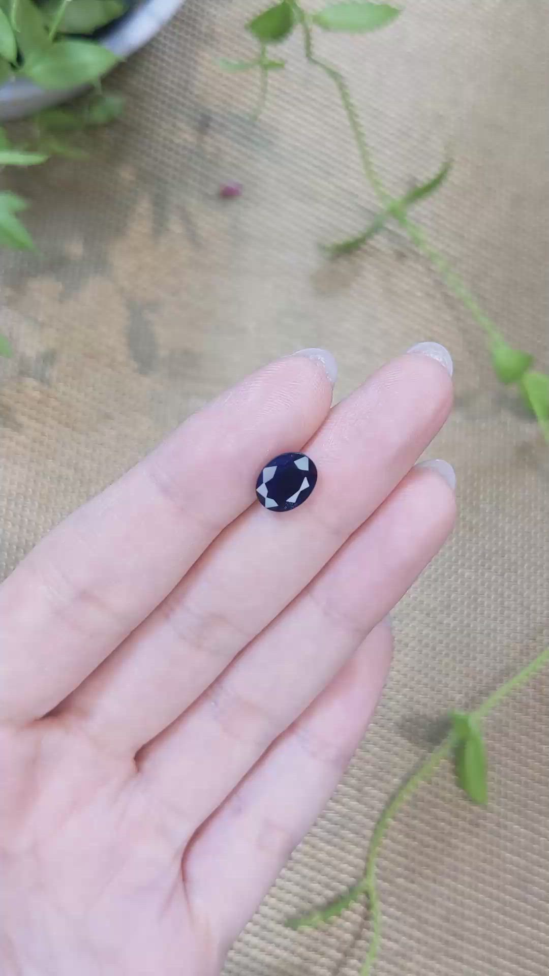 2.56 Ct. Blue Sapphire from Ceylon (Sri Lanka) Size Video