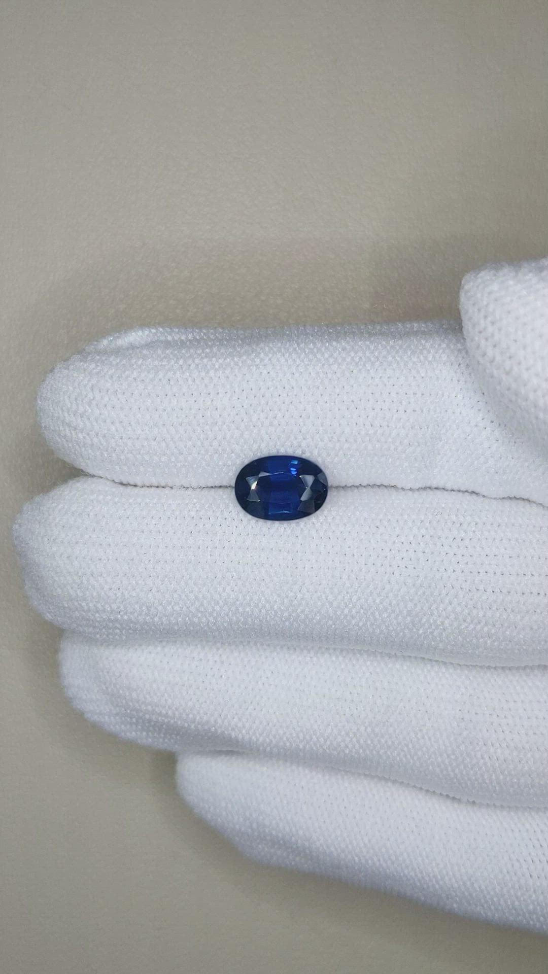 1.96 Ct. Blue Sapphire from Ceylon (Sri Lanka) Size Video