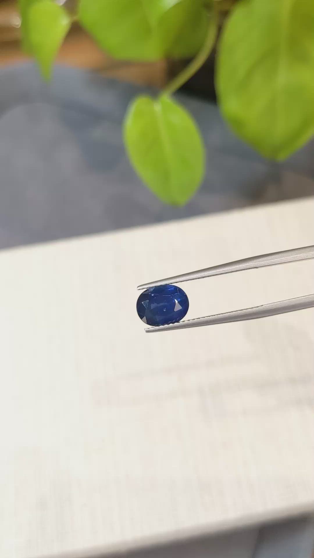 2.31 Ct. Blue Sapphire from Ceylon (Sri Lanka) Size Video