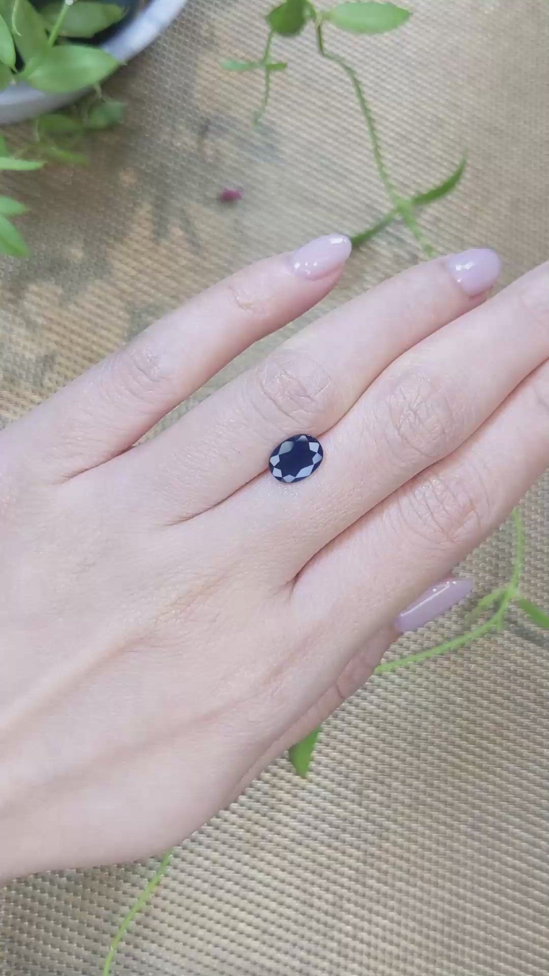 1.90 Ct. Blue Sapphire from Ceylon (Sri Lanka) Size Video