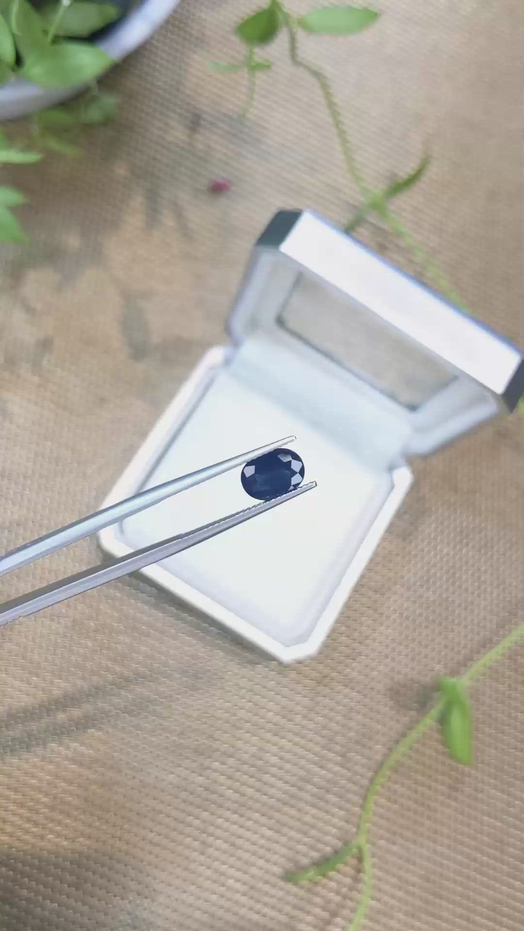1.90 Ct. Blue Sapphire from Ceylon (Sri Lanka) Size Video