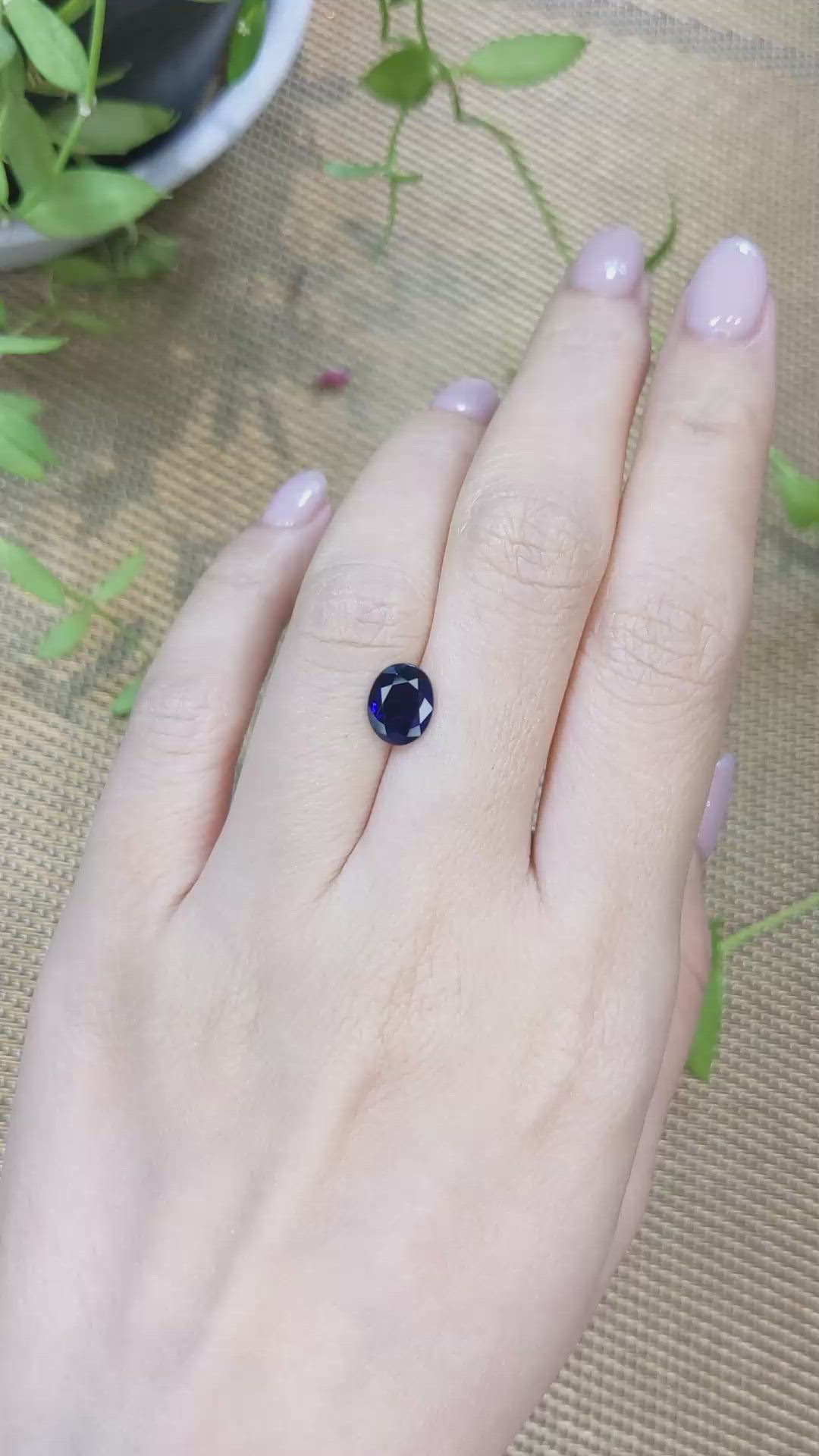 1.91 Ct. Blue Sapphire from Ceylon (Sri Lanka) Size Video