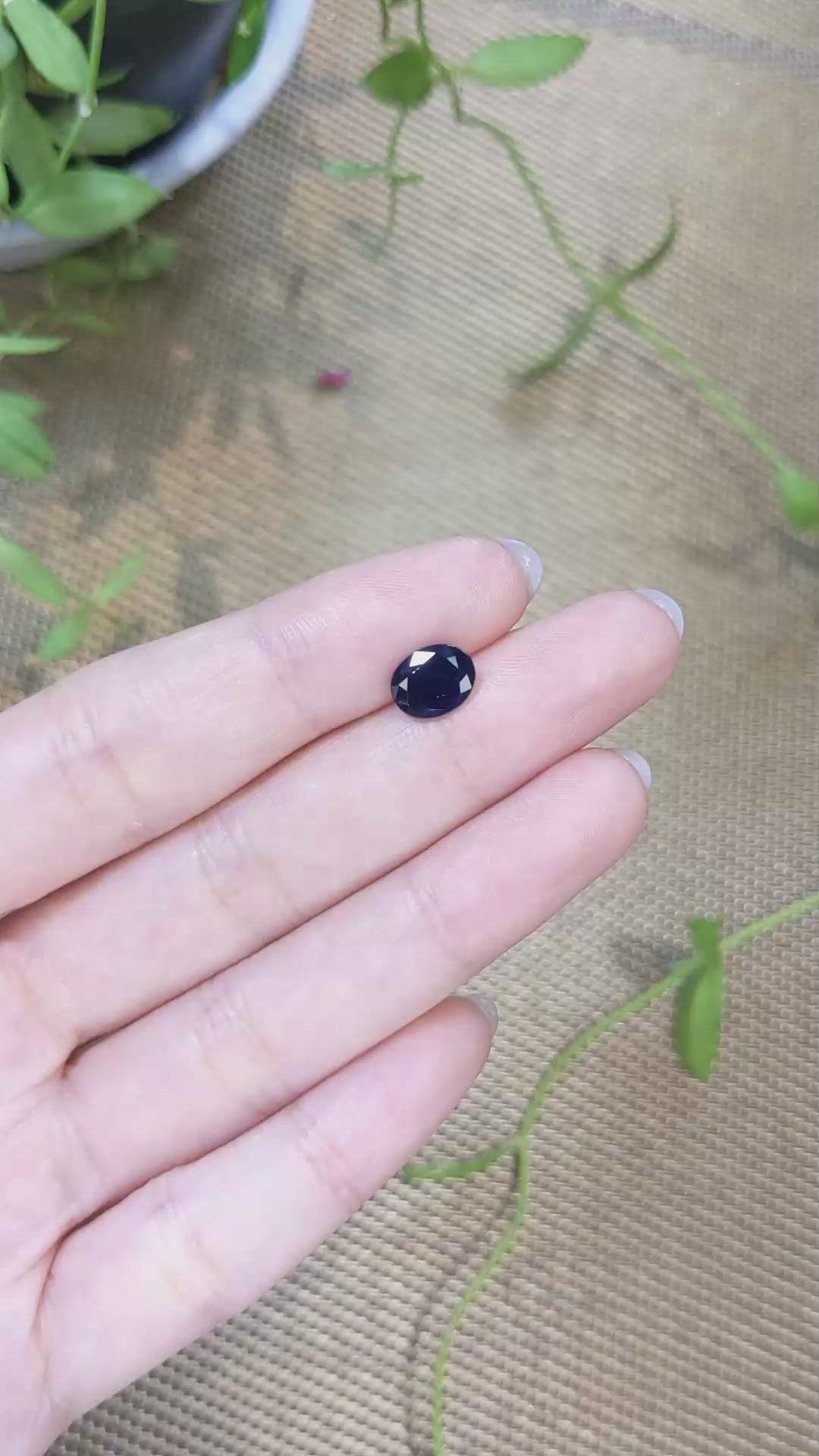 1.91 Ct. Blue Sapphire from Ceylon (Sri Lanka) Size Video