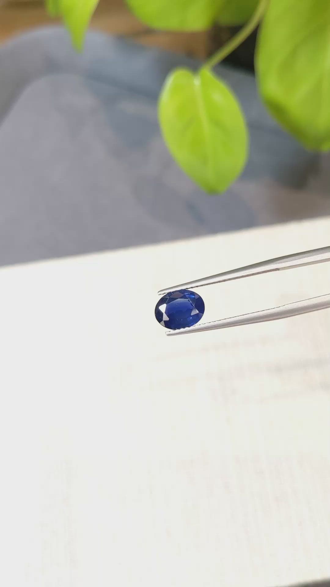 1.70 Ct. Blue Sapphire from Ceylon (Sri Lanka) Size Video