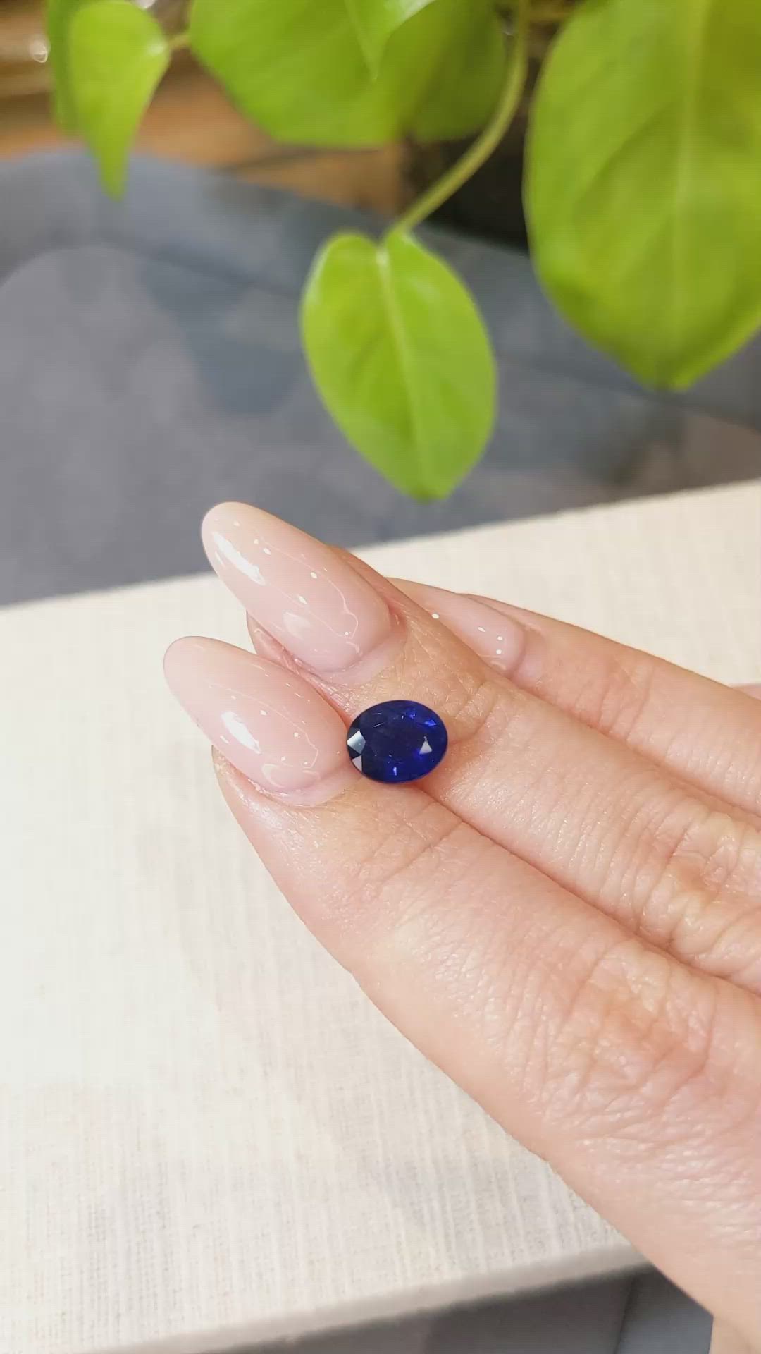 1.94 Ct. Blue Sapphire from Ceylon (Sri Lanka) Size Video