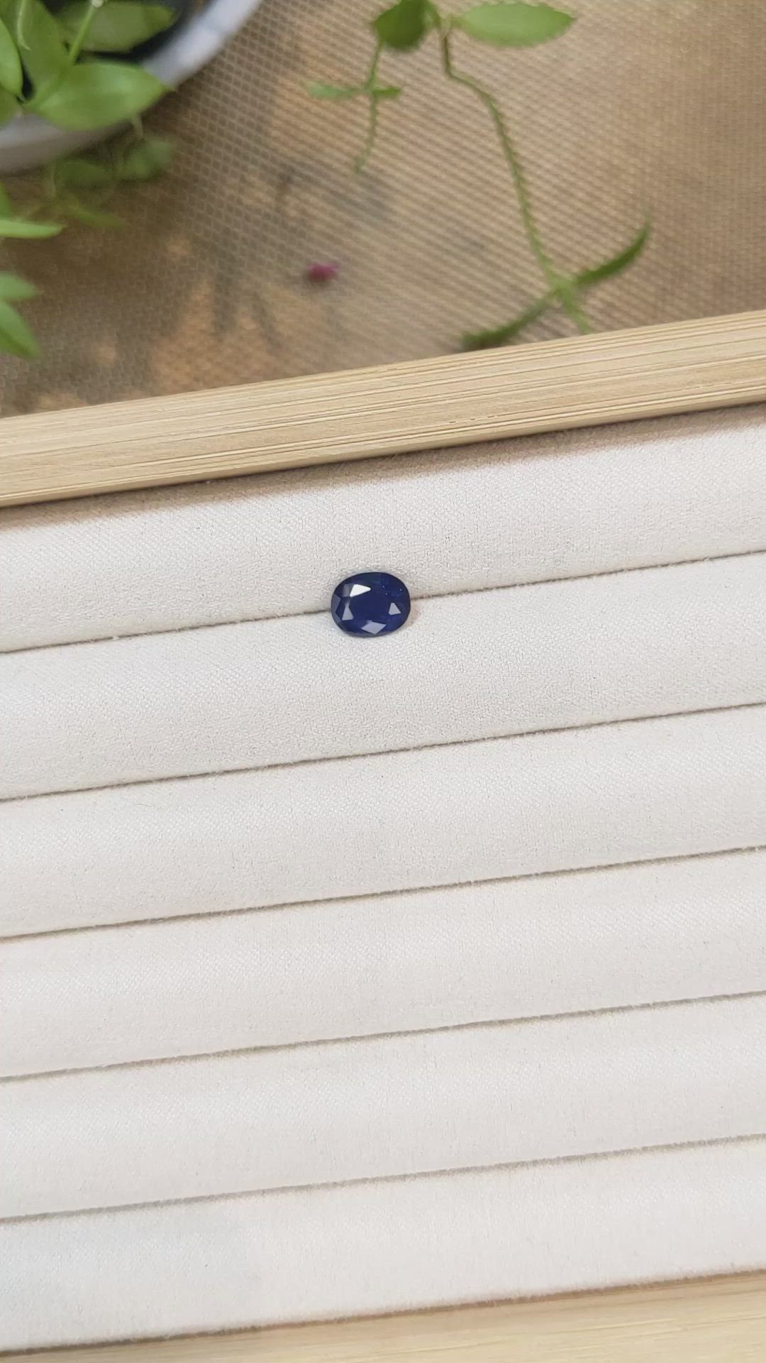 1.92 Ct. Blue Sapphire from Ceylon (Sri Lanka) Size Video
