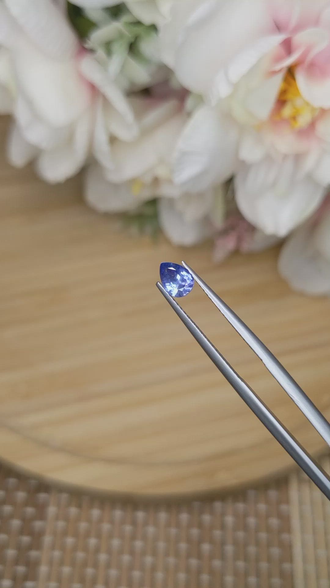 0.61 Ct. Blue Sapphire from Ceylon (Sri Lanka) Size Video