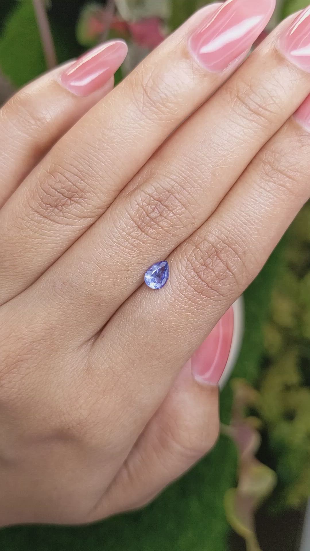 0.61 Ct. Blue Sapphire from Ceylon (Sri Lanka) Size Video