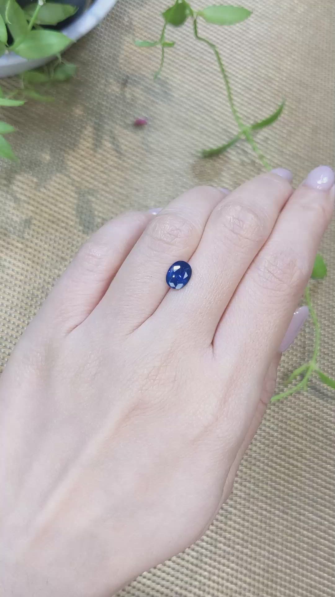 1.51 Ct. Blue Sapphire from Ceylon (Sri Lanka) Size Video