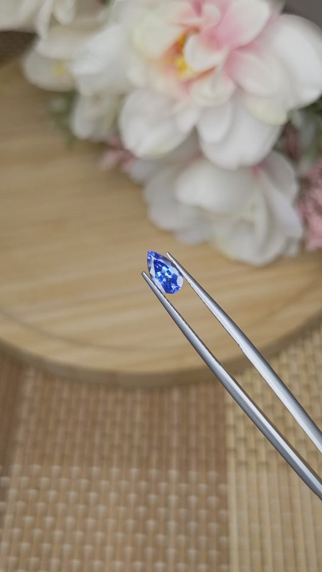 0.88 Ct. Blue Sapphire from Ceylon (Sri Lanka) Size Video