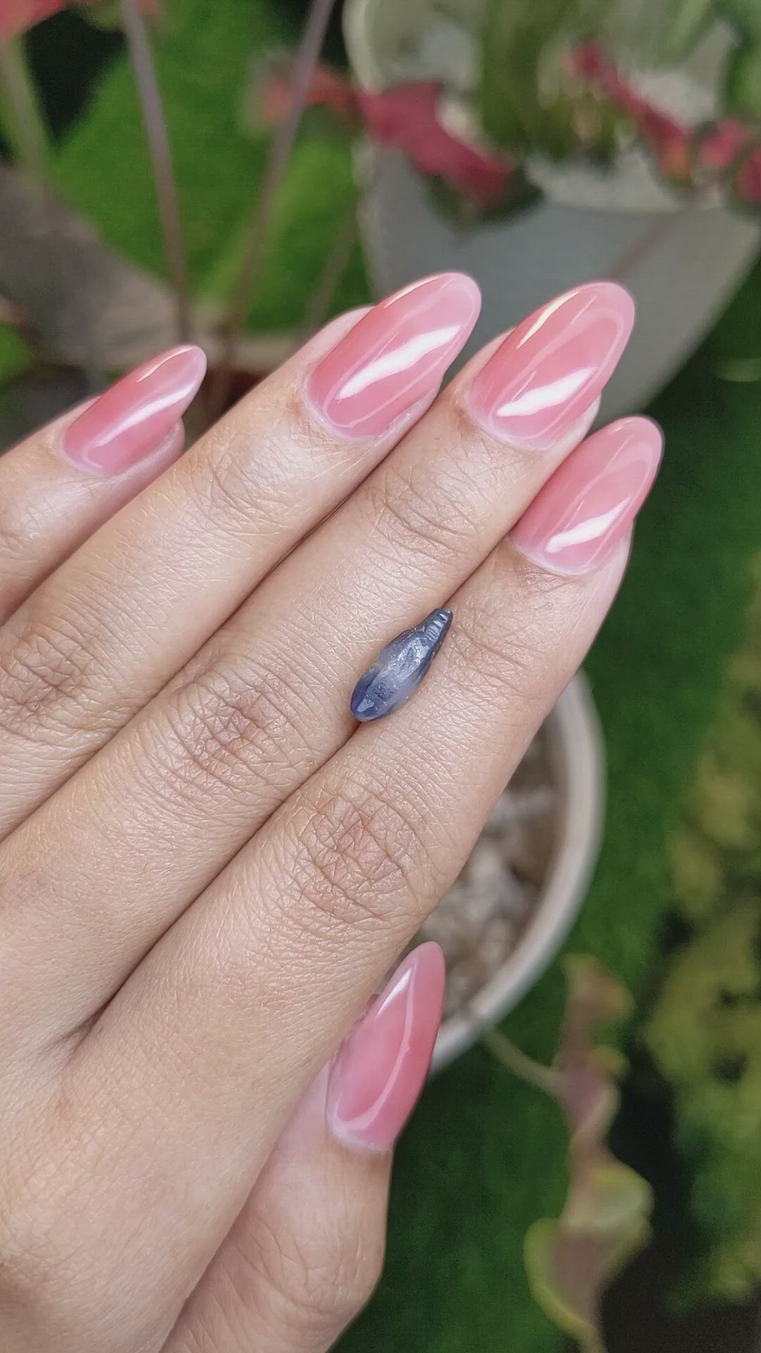 2.74 Ct. Bi Color / Parti Sapphire from Ceylon (Sri Lanka) Size Video